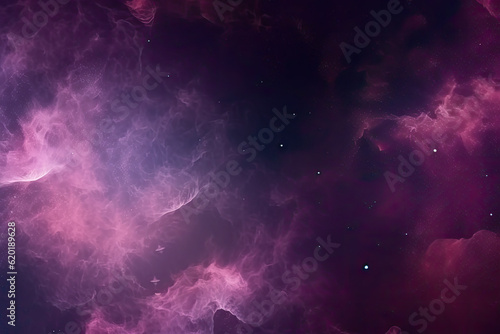 Abstract nebula background purple color and copy space