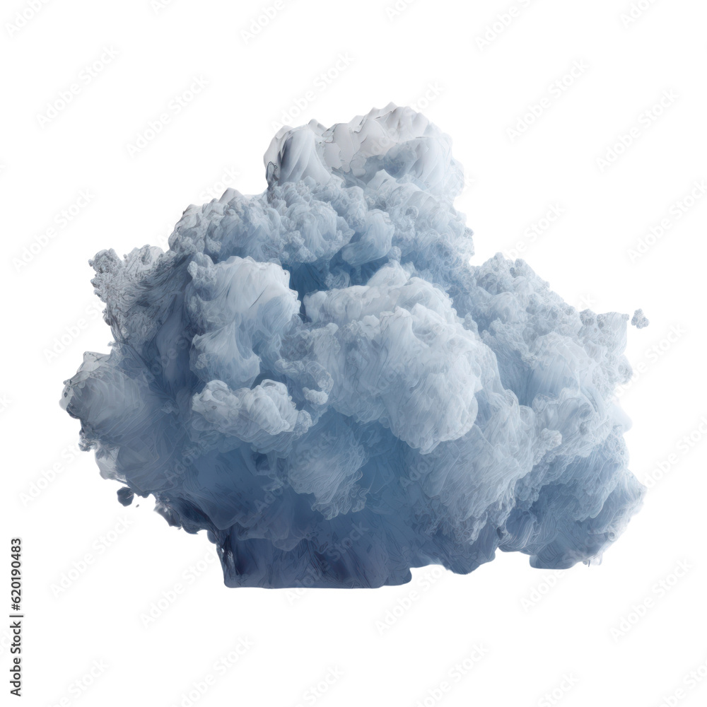 Fototapeta premium blue sky and clouds isolated on transparent background cutout