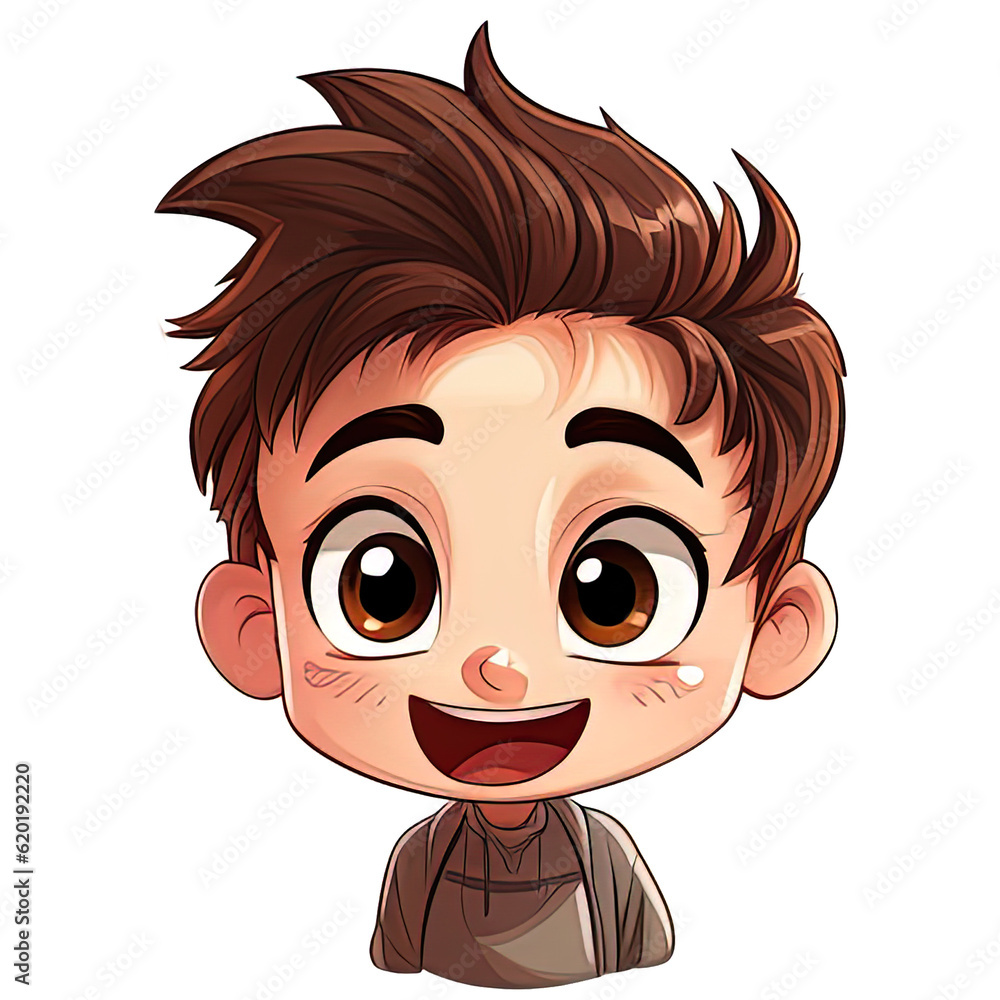 cute boy Vector, illustration, Generative AI cute boy Vector, illustration, Generative AI