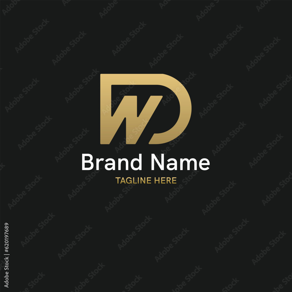 Modern elegant Creative and unique WD logo
Modern elegant Creative and unique WD logo