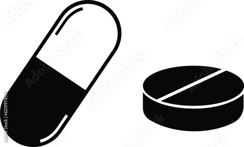 capsule vector icon, flat design best vector icon