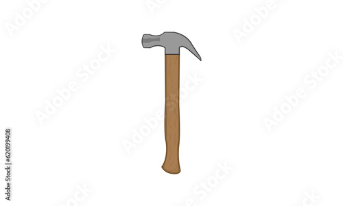 hammer vector isolated on white background
