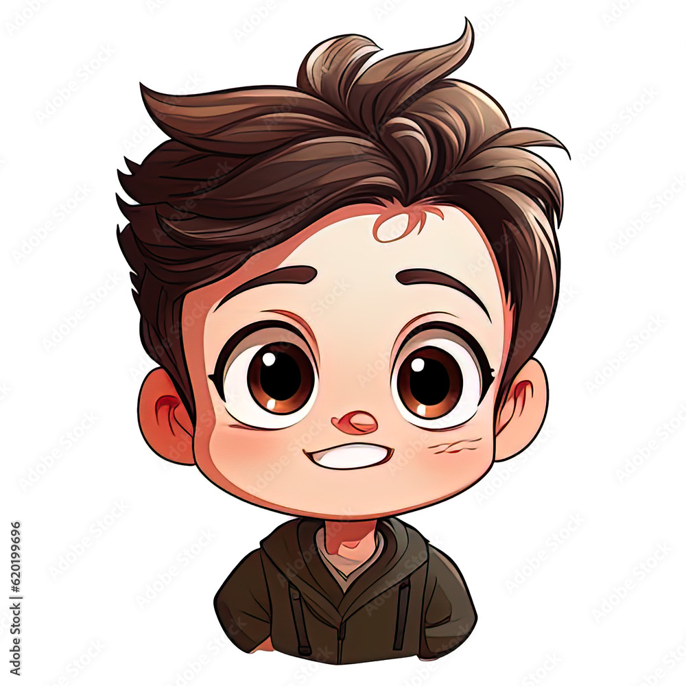 cute boy Vector, illustration, Generative AI cute boy Vector, illustration, Generative AI