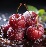cherries in water