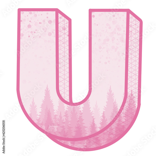 pink forest font.