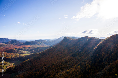 Autumn in La Fageda D En Jorda Forest  La Garrotxa  Spain