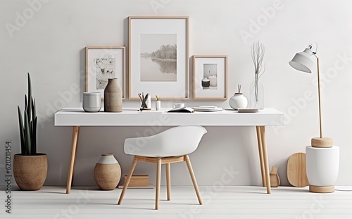 beautiful desk interior setup white © JanPaulAnthony