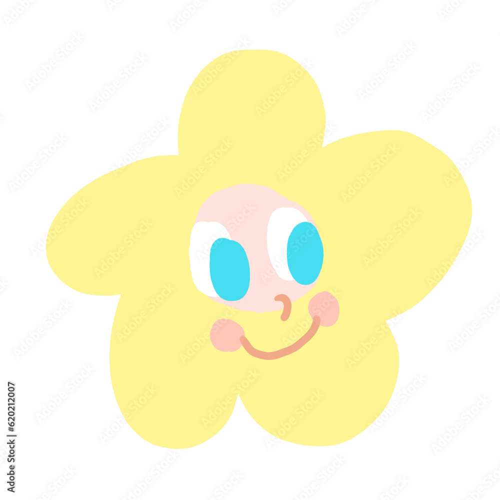 Obraz premium Yellow Happy flower