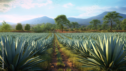 Agave tequilana, commonly called blue agave or tequila agave.