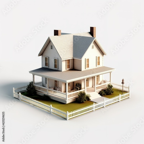 A miniature 3d model of a building © Muhammad