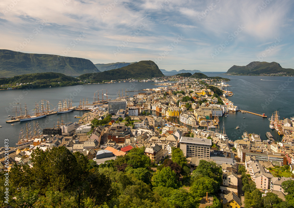 view of the city of Alesund