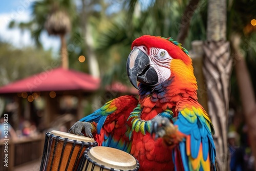 A charismatic parrot photo