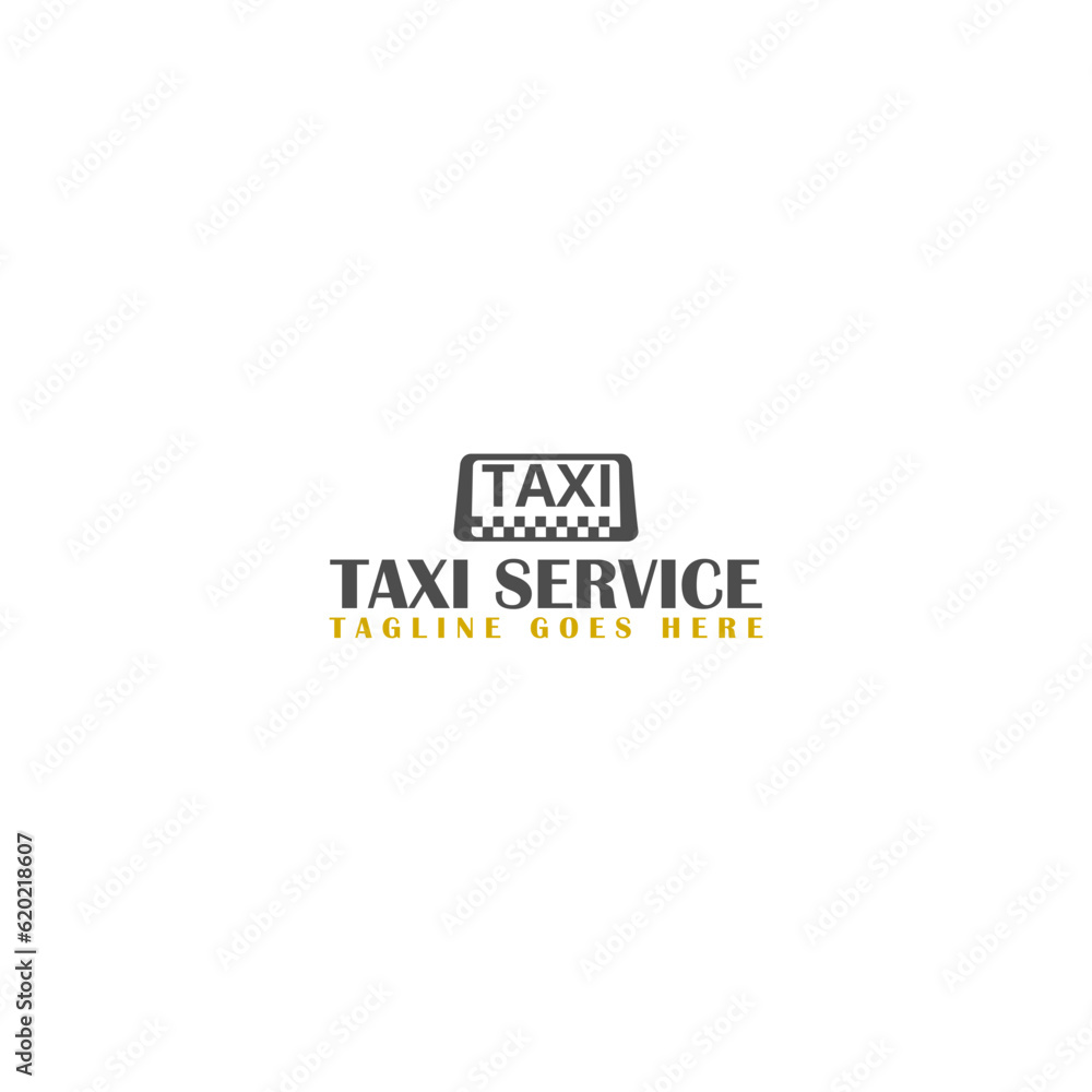 Taxi service logo design template