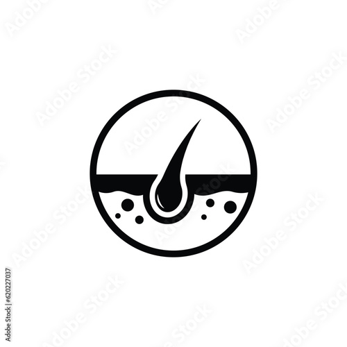 hair icon vector