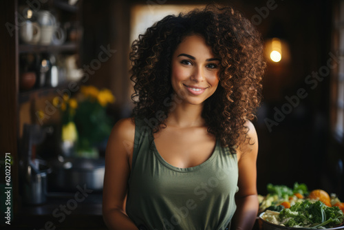portrait of a woman in a cafe