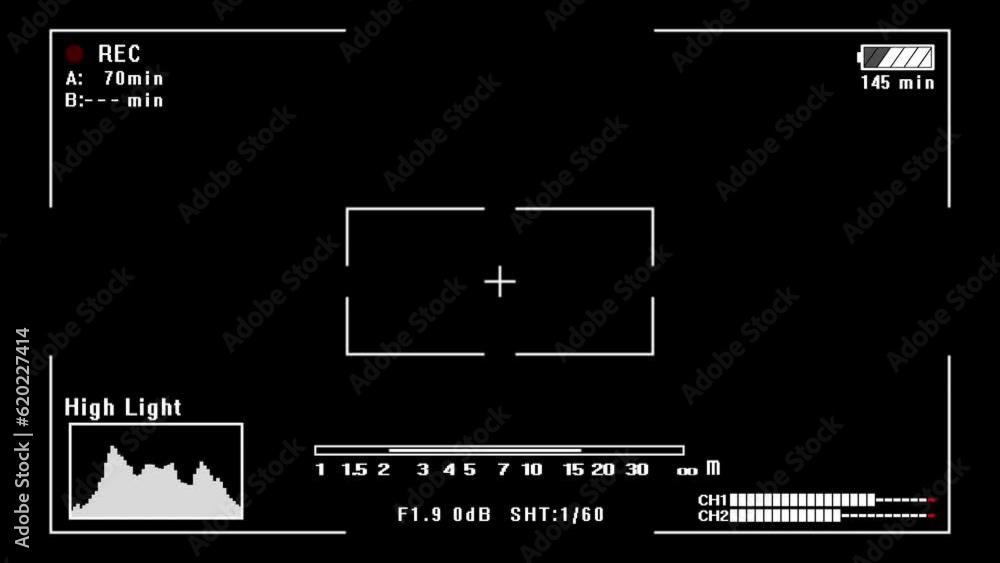 Camera recording screen overlay with alpha channel Loop