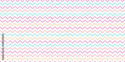 Zigzag colorful vector pattern