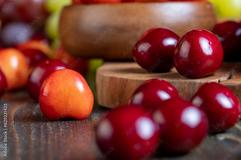 Sweet fresh cherries with other products Sweet fresh cherries with other products