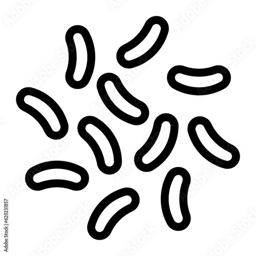 bacteria line icon