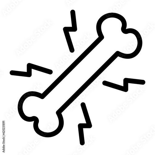 osteoporosis line icon