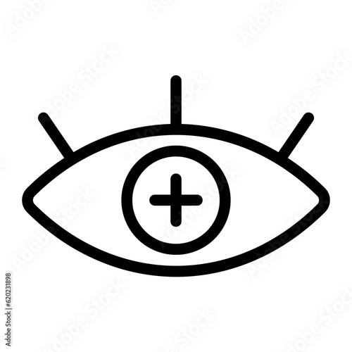 farsighted line icon