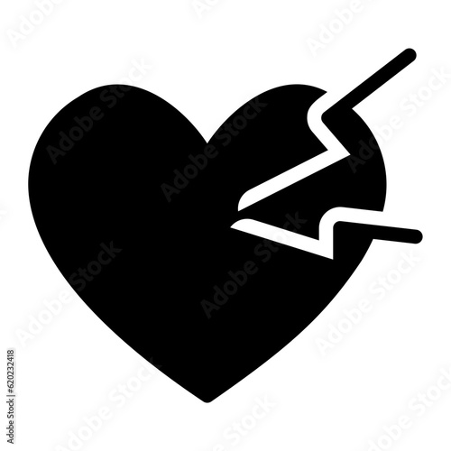 heart glyph icon photo
