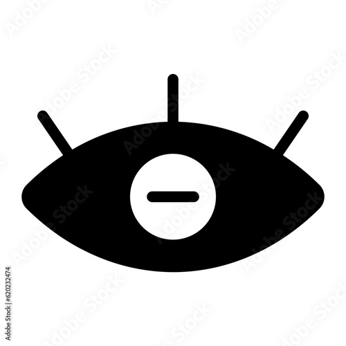 nearsighted glyph icon