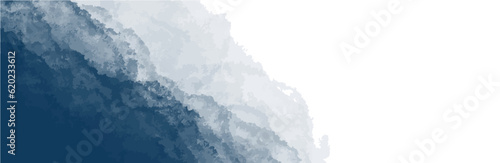 お洒落な青いフレーム