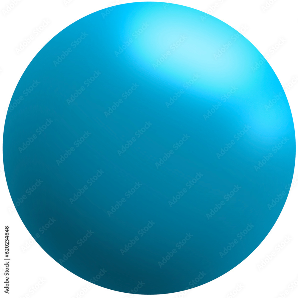 blue plastic ball