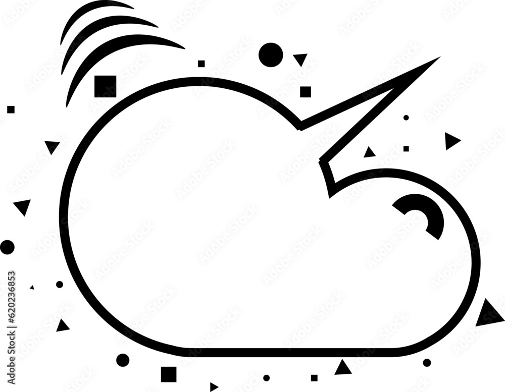 Obraz premium Hand drawn bubble chat