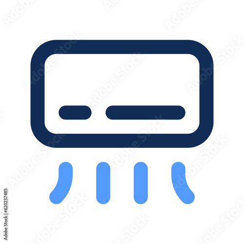 air condition outline color icon