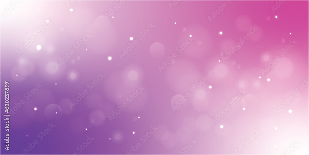 Gradient Purple Background With Bokeh Effect