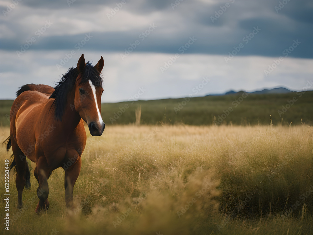 horse in a field horse in a field