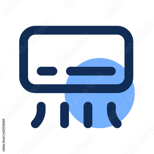 air condition filled line icon