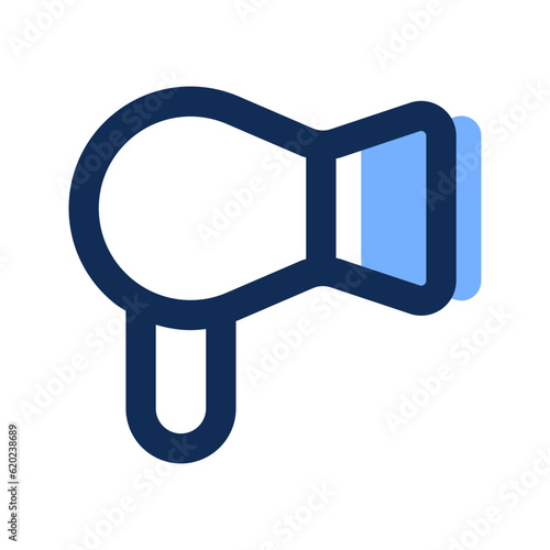 hair dryer filled line icon