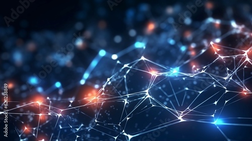 Wallpaper Mural Template for science and technology presentation.Generative AI Torontodigital.ca