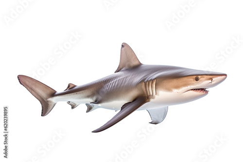  shark dangerous  wild  jaws  on transparent background  PNG . Generative AI.