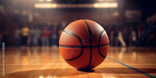 Basketball ball on the basketball court. Sport and Athlete concept © MUS_GRAPHIC