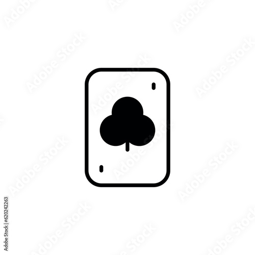 Rummy icon design with white background stock illustration