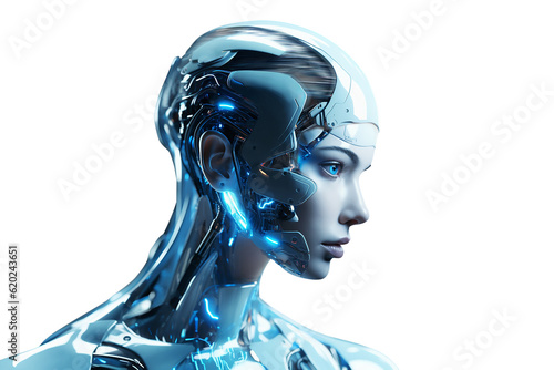  Machine learning reaction and ai artificial intelligence.Chat bot software network isolated on free PNG background.