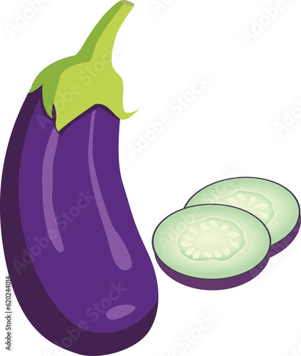 eggplant on purple