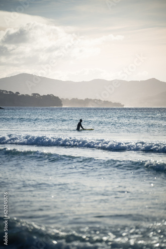 surfer on the beach