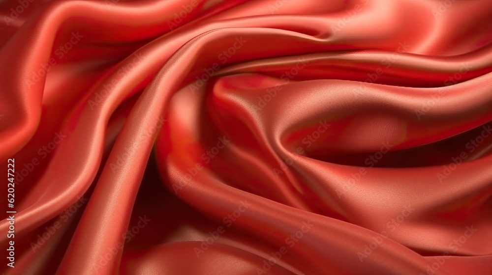 Red silk texture luxurious satin for abstract background (Ai generated) Red silk texture luxurious satin for abstract background (Ai generated)