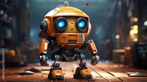 Little Robot 3D illustration