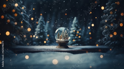 Christmas snow globe decor