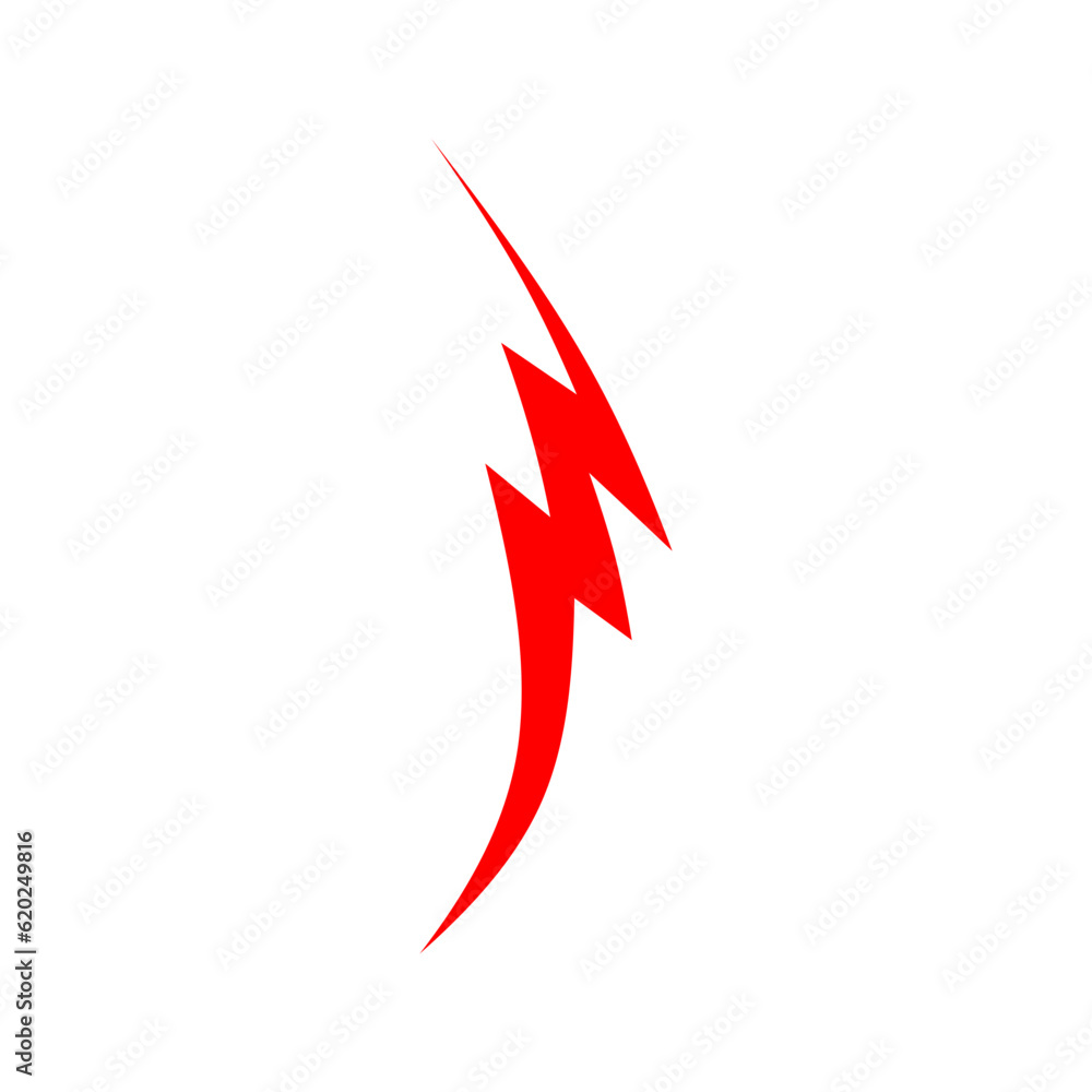Flash Icon. Thunderbolt Lightning Power Energy Electricity symbol. Flat Vector Design