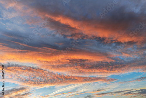 Beautiful cloudy sky. Cloudy sky as abstract background