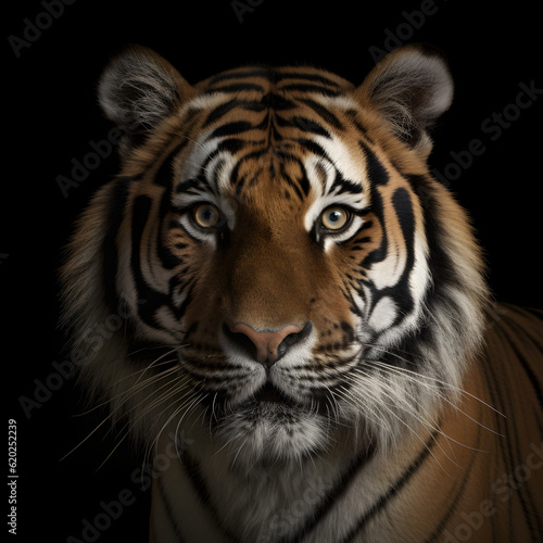 Portrait of a Bengal tiger. Generative AI