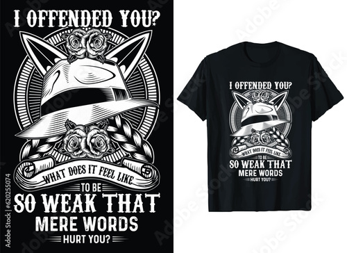I offended you Viking vector T-Shirt Design, Custom vikings t-shirt Graphic,