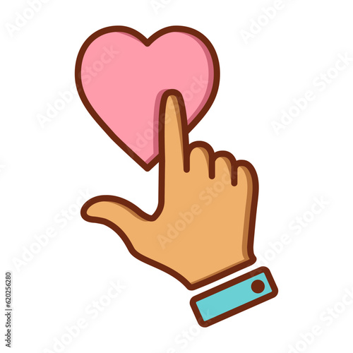 hand gesture give review rating and feedback, star, heart